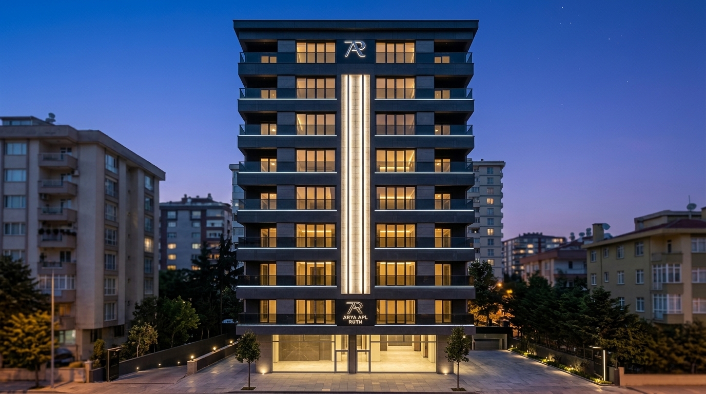 Aryap Nur Tower - Mekanik Porselen Seramik ve Füme Cam Cephe